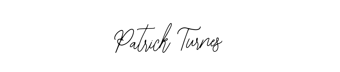 It looks lik you need a new signature style for name Patrick Turnes. Design unique handwritten (Bearetta-2O07w) signature with our free signature maker in just a few clicks. Patrick Turnes signature style 12 images and pictures png