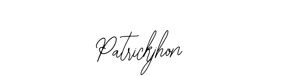 How to Draw Patrickjhon signature style? Bearetta-2O07w is a latest design signature styles for name Patrickjhon. Patrickjhon signature style 12 images and pictures png