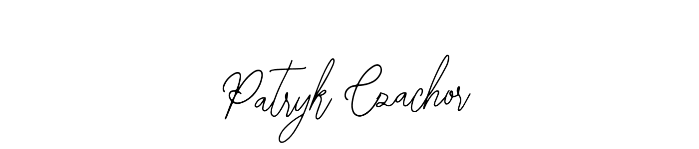 This is the best signature style for the Patryk Czachor name. Also you like these signature font (Bearetta-2O07w). Mix name signature. Patryk Czachor signature style 12 images and pictures png