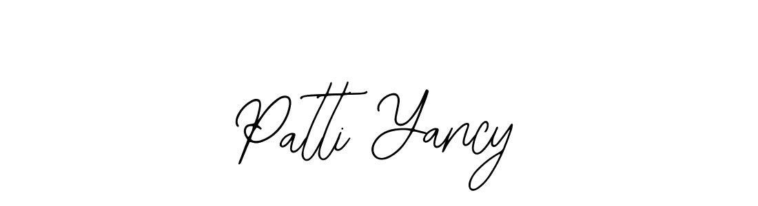 Make a beautiful signature design for name Patti Yancy. Use this online signature maker to create a handwritten signature for free. Patti Yancy signature style 12 images and pictures png