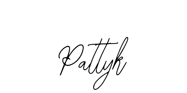 Design your own signature with our free online signature maker. With this signature software, you can create a handwritten (Bearetta-2O07w) signature for name Pattyk. Pattyk signature style 12 images and pictures png