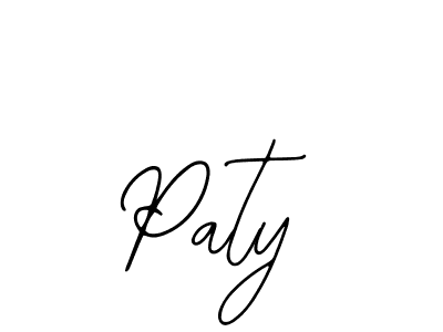 Design your own signature with our free online signature maker. With this signature software, you can create a handwritten (Bearetta-2O07w) signature for name Paty. Paty signature style 12 images and pictures png