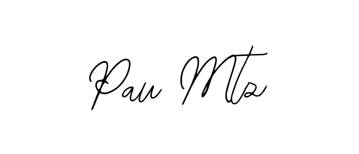 Make a beautiful signature design for name Pau Mtz. With this signature (Bearetta-2O07w) style, you can create a handwritten signature for free. Pau Mtz signature style 12 images and pictures png