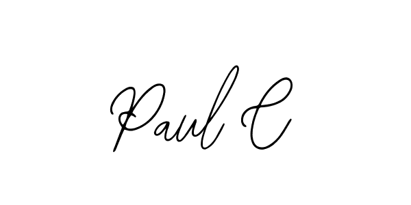 Similarly Bearetta-2O07w is the best handwritten signature design. Signature creator online .You can use it as an online autograph creator for name Paul C. Paul C signature style 12 images and pictures png