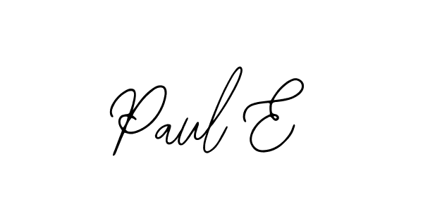 You should practise on your own different ways (Bearetta-2O07w) to write your name (Paul E) in signature. don't let someone else do it for you. Paul E signature style 12 images and pictures png
