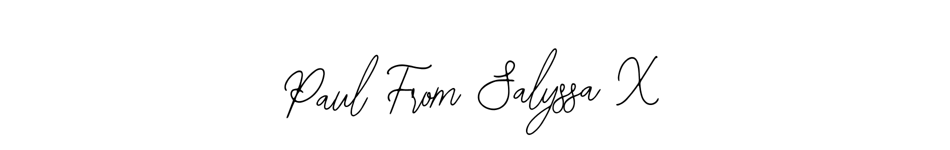 See photos of Paul From Salyssa X official signature by Spectra . Check more albums & portfolios. Read reviews & check more about Bearetta-2O07w font. Paul From Salyssa X signature style 12 images and pictures png