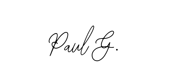 Make a beautiful signature design for name Paul G.. With this signature (Bearetta-2O07w) style, you can create a handwritten signature for free. Paul G. signature style 12 images and pictures png