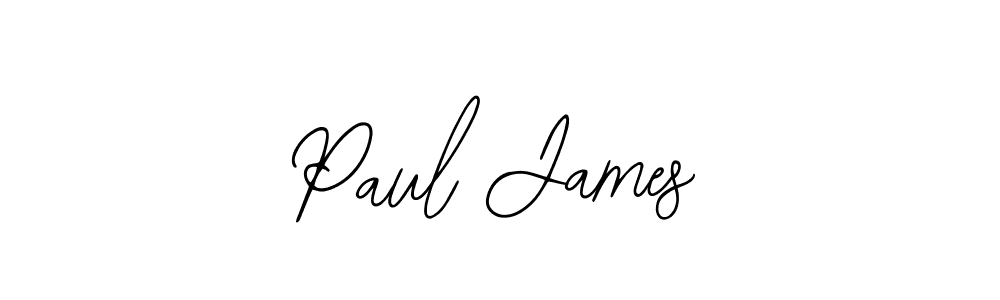 Design your own signature with our free online signature maker. With this signature software, you can create a handwritten (Bearetta-2O07w) signature for name Paul James. Paul James signature style 12 images and pictures png