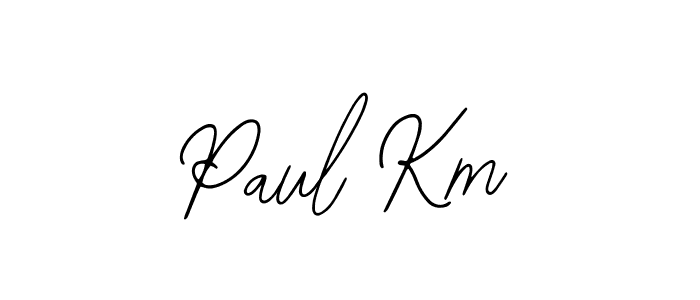Similarly Bearetta-2O07w is the best handwritten signature design. Signature creator online .You can use it as an online autograph creator for name Paul Km. Paul Km signature style 12 images and pictures png