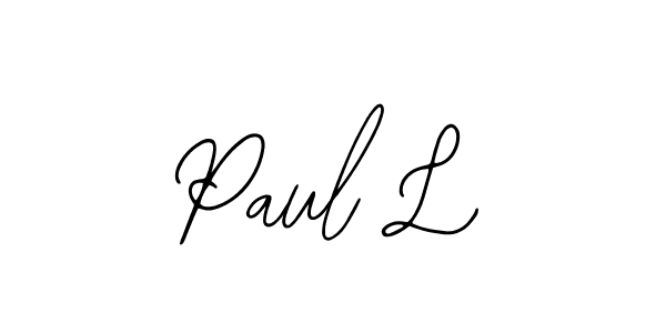Also You can easily find your signature by using the search form. We will create Paul L name handwritten signature images for you free of cost using Bearetta-2O07w sign style. Paul L signature style 12 images and pictures png
