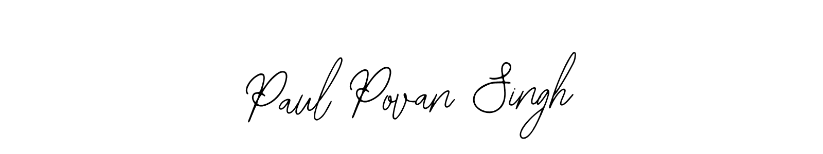 Paul Povan Singh stylish signature style. Best Handwritten Sign (Bearetta-2O07w) for my name. Handwritten Signature Collection Ideas for my name Paul Povan Singh. Paul Povan Singh signature style 12 images and pictures png
