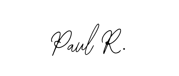 Create a beautiful signature design for name Paul R.. With this signature (Bearetta-2O07w) fonts, you can make a handwritten signature for free. Paul R. signature style 12 images and pictures png