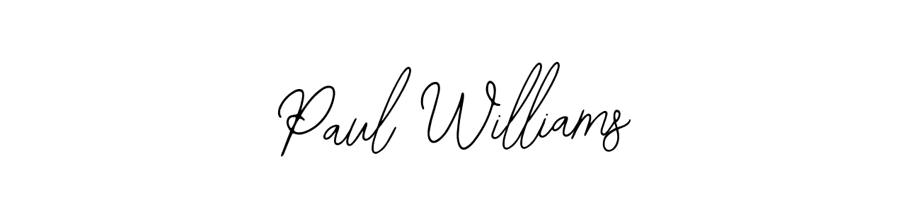 It looks lik you need a new signature style for name Paul Williams. Design unique handwritten (Bearetta-2O07w) signature with our free signature maker in just a few clicks. Paul Williams signature style 12 images and pictures png