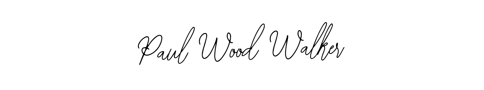 How to make Paul Wood Walker name signature. Use Bearetta-2O07w style for creating short signs online. This is the latest handwritten sign. Paul Wood Walker signature style 12 images and pictures png