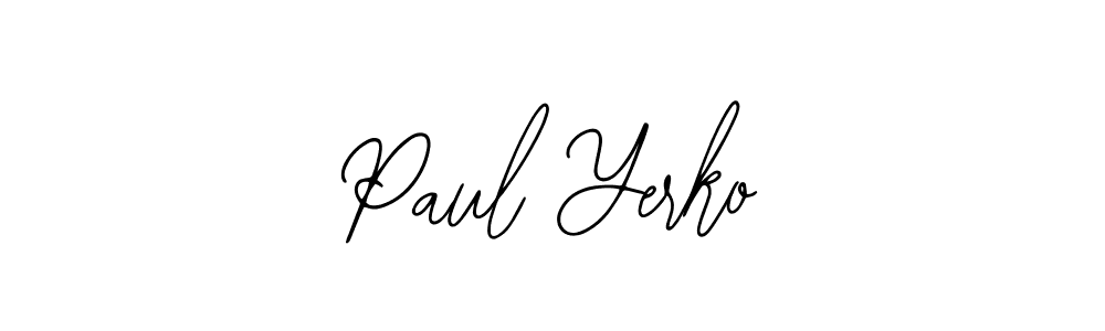 Also we have Paul Yerko name is the best signature style. Create professional handwritten signature collection using Bearetta-2O07w autograph style. Paul Yerko signature style 12 images and pictures png