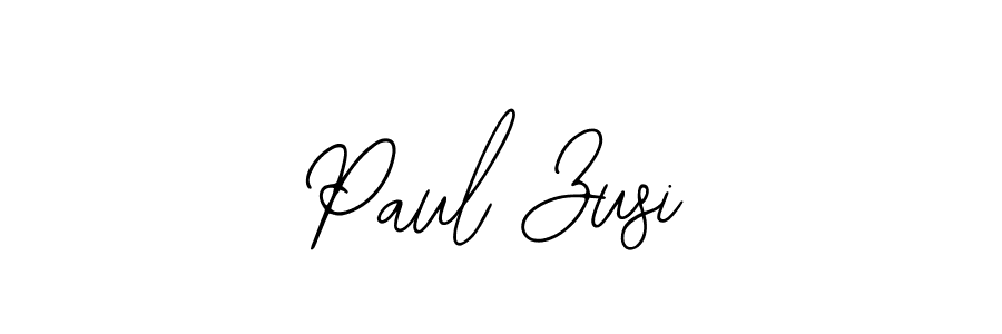 Use a signature maker to create a handwritten signature online. With this signature software, you can design (Bearetta-2O07w) your own signature for name Paul Zusi. Paul Zusi signature style 12 images and pictures png