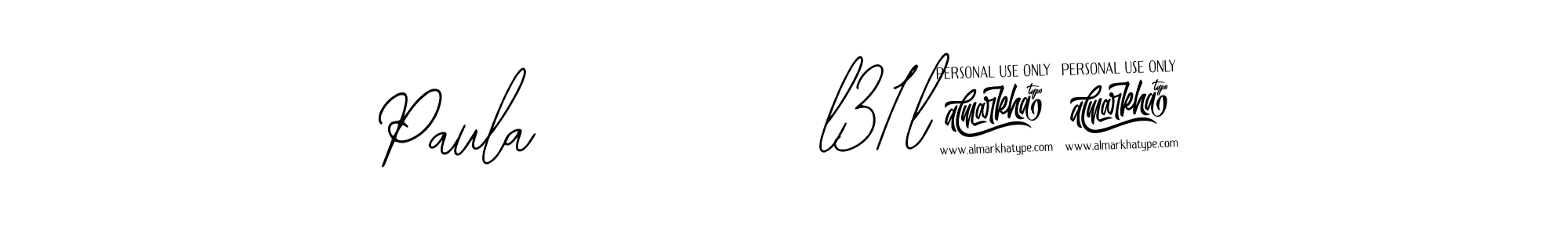 Similarly Bearetta-2O07w is the best handwritten signature design. Signature creator online .You can use it as an online autograph creator for name Paula        5l31l24. Paula        5l31l24 signature style 12 images and pictures png