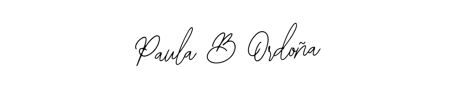 Make a beautiful signature design for name Paula B Ordoña. With this signature (Bearetta-2O07w) style, you can create a handwritten signature for free. Paula B Ordoña signature style 12 images and pictures png