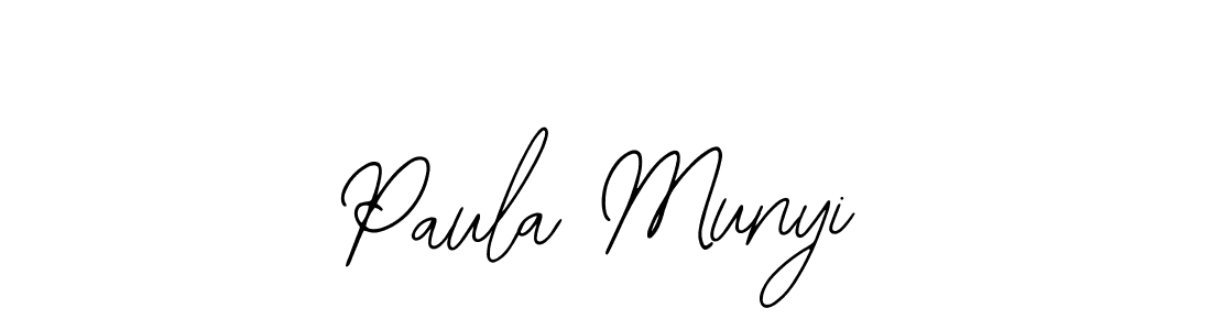 Make a beautiful signature design for name Paula Munyi. With this signature (Bearetta-2O07w) style, you can create a handwritten signature for free. Paula Munyi signature style 12 images and pictures png