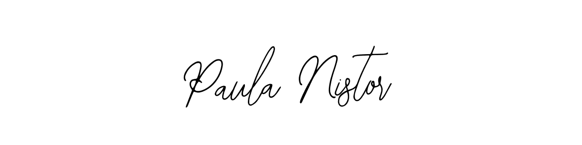 How to make Paula Nistor signature? Bearetta-2O07w is a professional autograph style. Create handwritten signature for Paula Nistor name. Paula Nistor signature style 12 images and pictures png