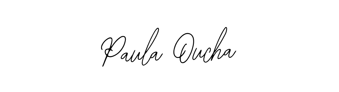 You should practise on your own different ways (Bearetta-2O07w) to write your name (Paula Oucha) in signature. don't let someone else do it for you. Paula Oucha signature style 12 images and pictures png