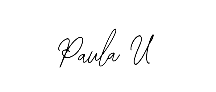 This is the best signature style for the Paula U name. Also you like these signature font (Bearetta-2O07w). Mix name signature. Paula U signature style 12 images and pictures png