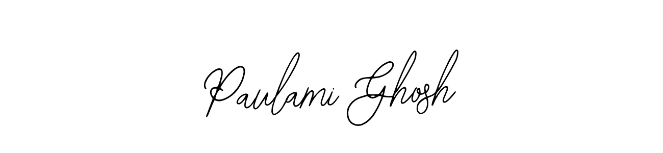 Bearetta-2O07w is a professional signature style that is perfect for those who want to add a touch of class to their signature. It is also a great choice for those who want to make their signature more unique. Get Paulami Ghosh name to fancy signature for free. Paulami Ghosh signature style 12 images and pictures png