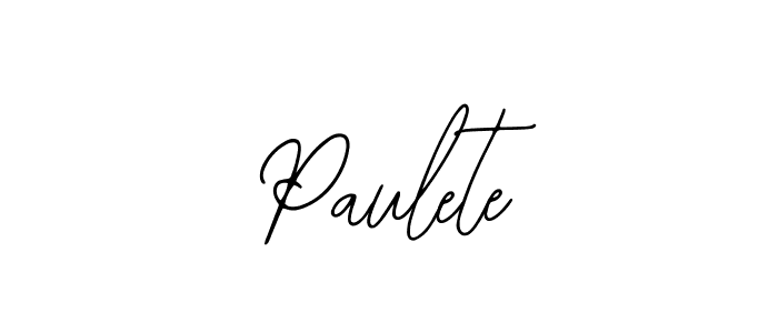 How to make Paulete name signature. Use Bearetta-2O07w style for creating short signs online. This is the latest handwritten sign. Paulete signature style 12 images and pictures png