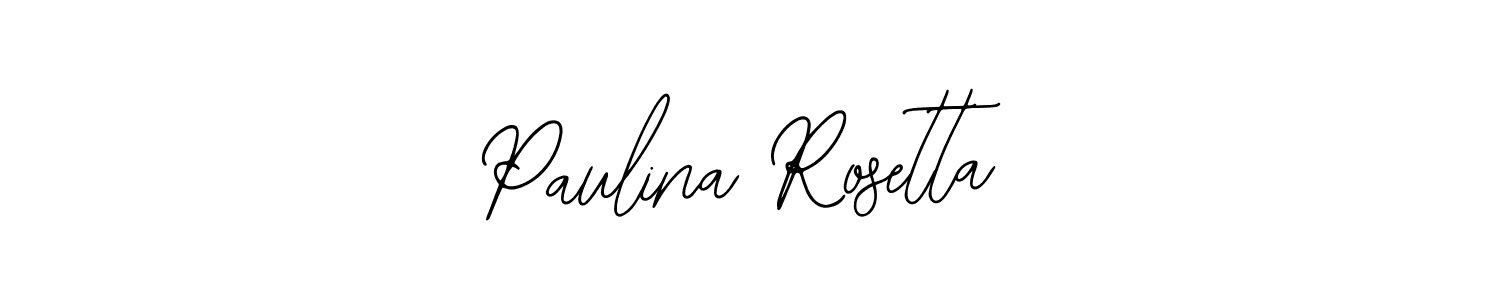 if you are searching for the best signature style for your name Paulina Rosetta. so please give up your signature search. here we have designed multiple signature styles  using Bearetta-2O07w. Paulina Rosetta signature style 12 images and pictures png