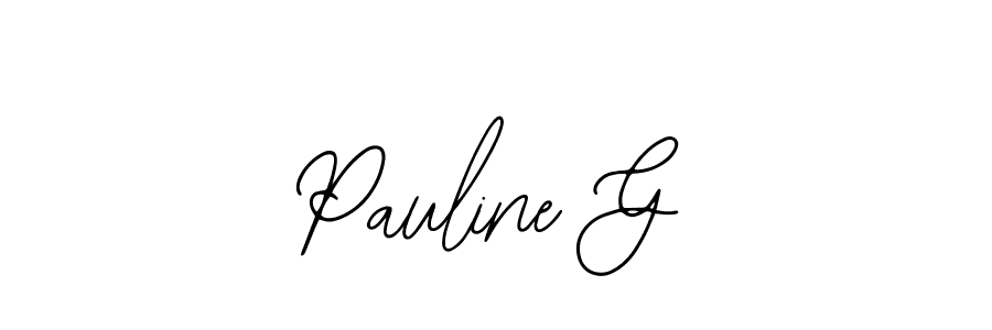 How to make Pauline G signature? Bearetta-2O07w is a professional autograph style. Create handwritten signature for Pauline G name. Pauline G signature style 12 images and pictures png