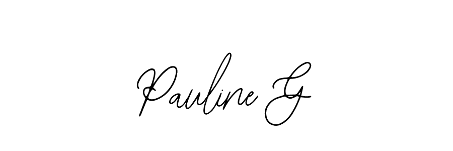 Similarly Bearetta-2O07w is the best handwritten signature design. Signature creator online .You can use it as an online autograph creator for name Pauline G. Pauline G signature style 12 images and pictures png