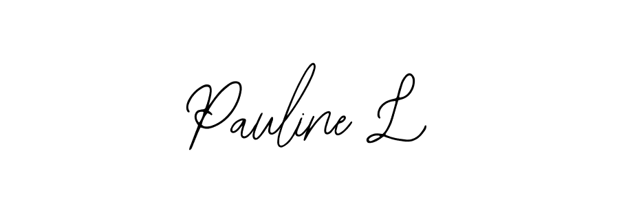 Bearetta-2O07w is a professional signature style that is perfect for those who want to add a touch of class to their signature. It is also a great choice for those who want to make their signature more unique. Get Pauline L name to fancy signature for free. Pauline L signature style 12 images and pictures png