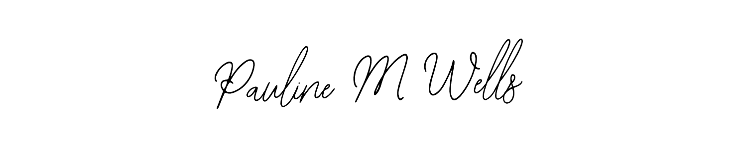 Use a signature maker to create a handwritten signature online. With this signature software, you can design (Bearetta-2O07w) your own signature for name Pauline M Wells. Pauline M Wells signature style 12 images and pictures png