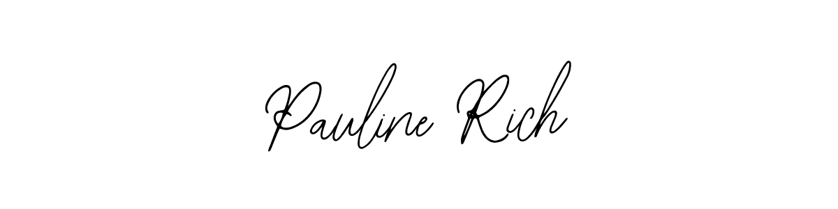 Design your own signature with our free online signature maker. With this signature software, you can create a handwritten (Bearetta-2O07w) signature for name Pauline Rich. Pauline Rich signature style 12 images and pictures png