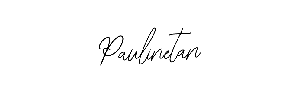 The best way (Bearetta-2O07w) to make a short signature is to pick only two or three words in your name. The name Paulinetan include a total of six letters. For converting this name. Paulinetan signature style 12 images and pictures png