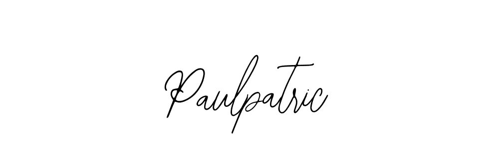 Use a signature maker to create a handwritten signature online. With this signature software, you can design (Bearetta-2O07w) your own signature for name Paulpatric. Paulpatric signature style 12 images and pictures png