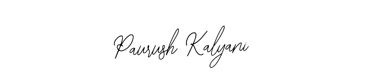 Make a beautiful signature design for name Paurush Kalyani. Use this online signature maker to create a handwritten signature for free. Paurush Kalyani signature style 12 images and pictures png