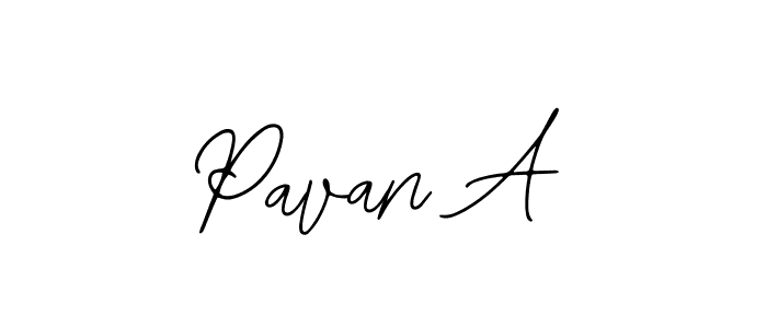 It looks lik you need a new signature style for name Pavan A. Design unique handwritten (Bearetta-2O07w) signature with our free signature maker in just a few clicks. Pavan A signature style 12 images and pictures png