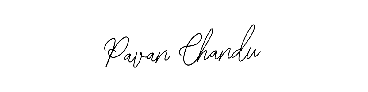 How to make Pavan Chandu name signature. Use Bearetta-2O07w style for creating short signs online. This is the latest handwritten sign. Pavan Chandu signature style 12 images and pictures png