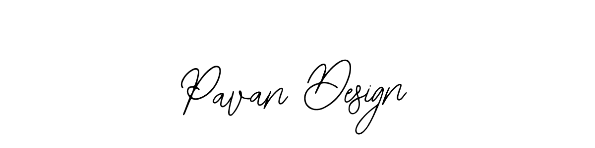 How to make Pavan Design name signature. Use Bearetta-2O07w style for creating short signs online. This is the latest handwritten sign. Pavan Design signature style 12 images and pictures png
