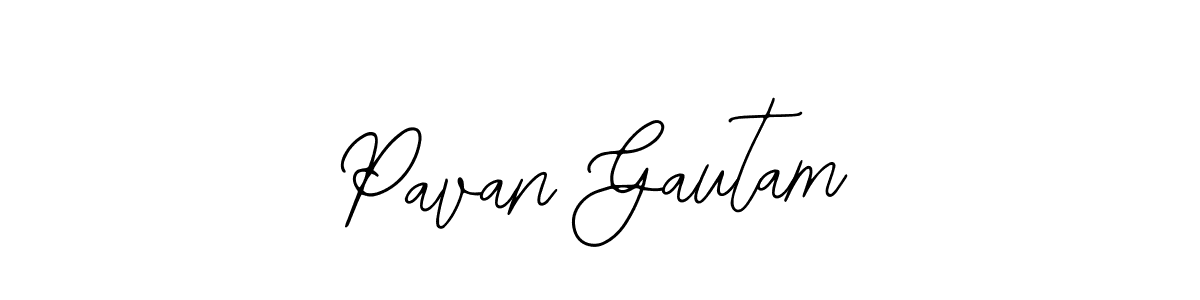 You should practise on your own different ways (Bearetta-2O07w) to write your name (Pavan Gautam) in signature. don't let someone else do it for you. Pavan Gautam signature style 12 images and pictures png