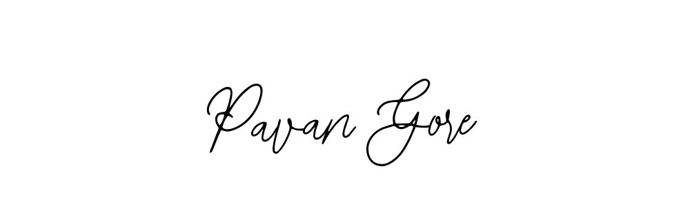 How to make Pavan Gore name signature. Use Bearetta-2O07w style for creating short signs online. This is the latest handwritten sign. Pavan Gore signature style 12 images and pictures png