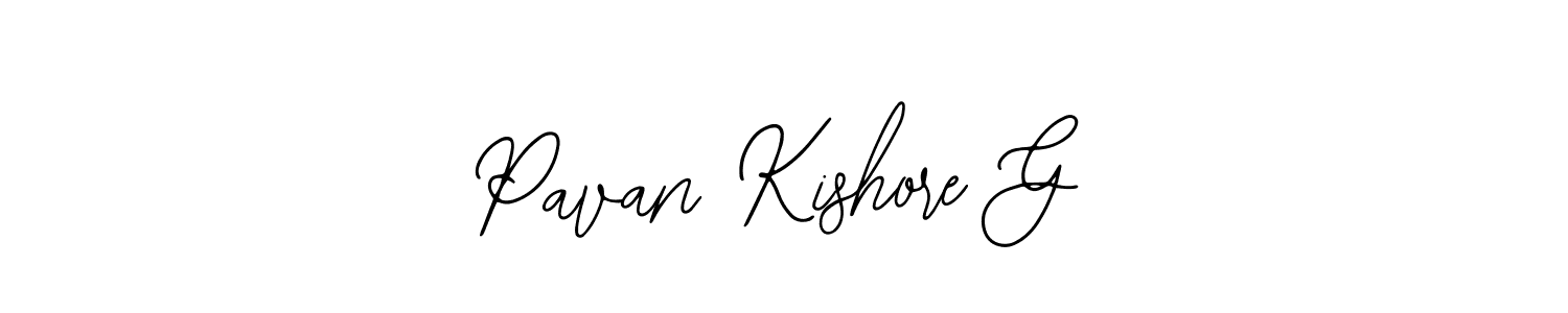Pavan Kishore G stylish signature style. Best Handwritten Sign (Bearetta-2O07w) for my name. Handwritten Signature Collection Ideas for my name Pavan Kishore G. Pavan Kishore G signature style 12 images and pictures png