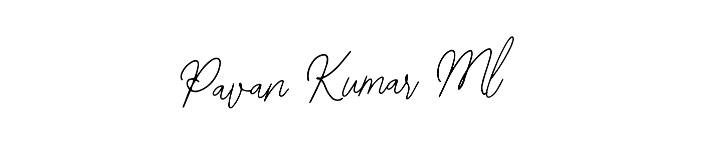 Use a signature maker to create a handwritten signature online. With this signature software, you can design (Bearetta-2O07w) your own signature for name Pavan Kumar Ml. Pavan Kumar Ml signature style 12 images and pictures png