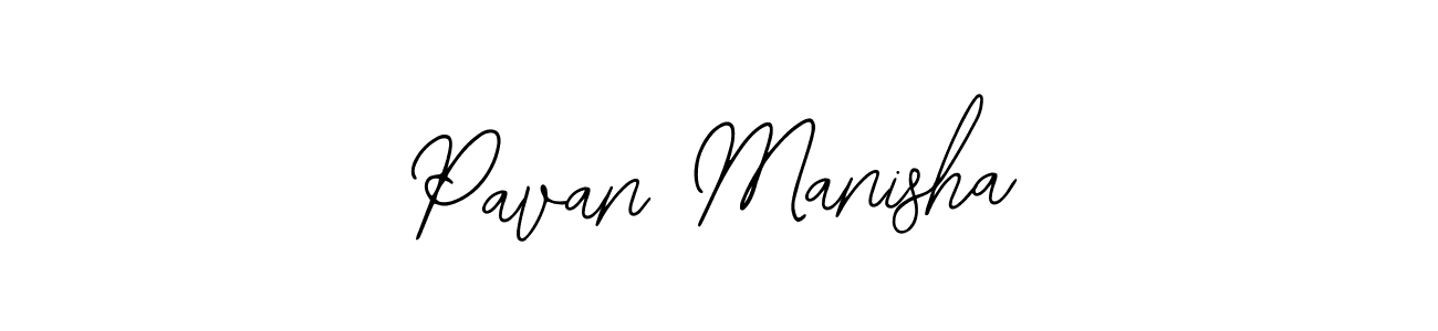 Use a signature maker to create a handwritten signature online. With this signature software, you can design (Bearetta-2O07w) your own signature for name Pavan Manisha. Pavan Manisha signature style 12 images and pictures png