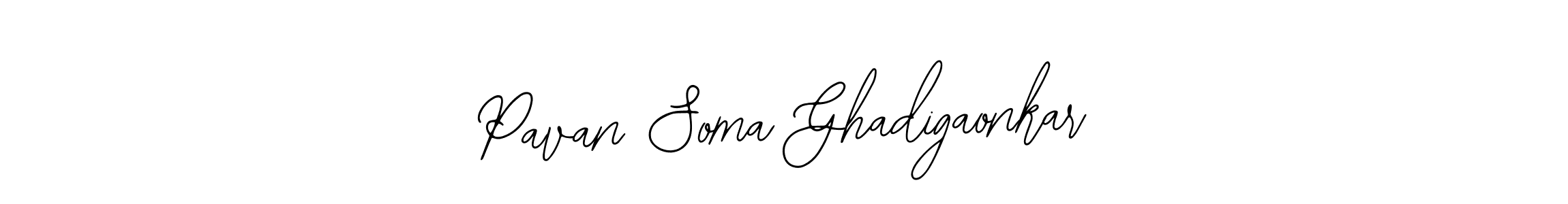 How to make Pavan Soma Ghadigaonkar name signature. Use Bearetta-2O07w style for creating short signs online. This is the latest handwritten sign. Pavan Soma Ghadigaonkar signature style 12 images and pictures png