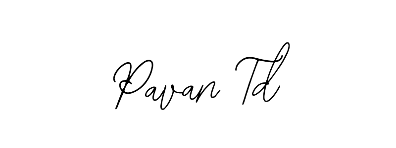 Design your own signature with our free online signature maker. With this signature software, you can create a handwritten (Bearetta-2O07w) signature for name Pavan Td. Pavan Td signature style 12 images and pictures png
