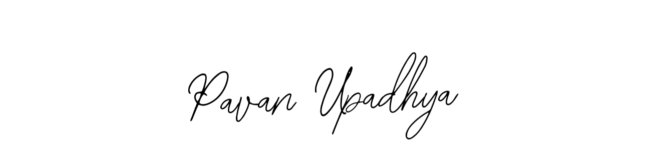 You should practise on your own different ways (Bearetta-2O07w) to write your name (Pavan Upadhya) in signature. don't let someone else do it for you. Pavan Upadhya signature style 12 images and pictures png