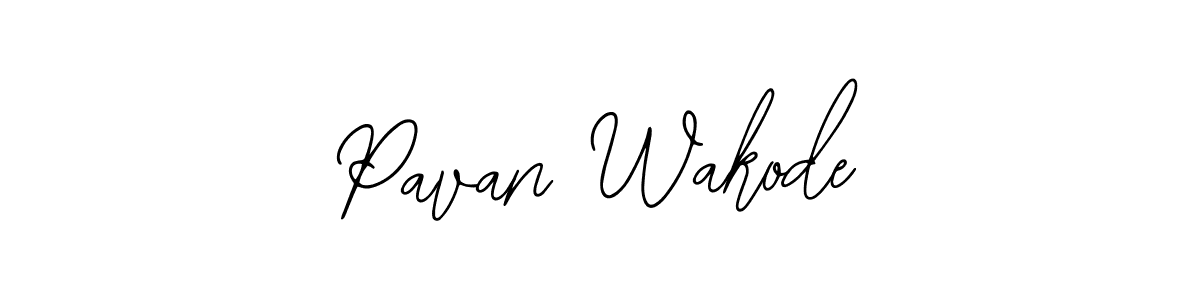 Bearetta-2O07w is a professional signature style that is perfect for those who want to add a touch of class to their signature. It is also a great choice for those who want to make their signature more unique. Get Pavan Wakode name to fancy signature for free. Pavan Wakode signature style 12 images and pictures png