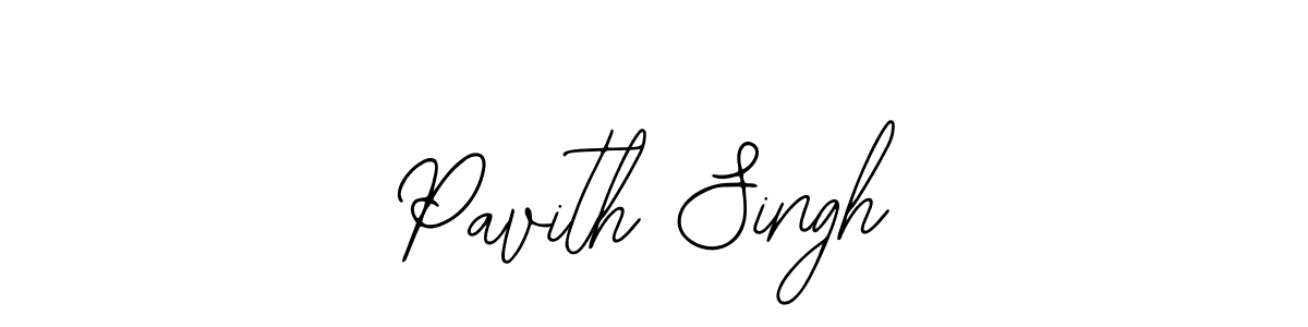 How to make Pavith Singh name signature. Use Bearetta-2O07w style for creating short signs online. This is the latest handwritten sign. Pavith Singh signature style 12 images and pictures png